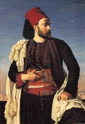 Leon Benouville Portrait of Leconte de Floris in an Egyptian Army Uniform china oil painting image